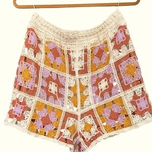 Retro Woven Quilt Style Shorts